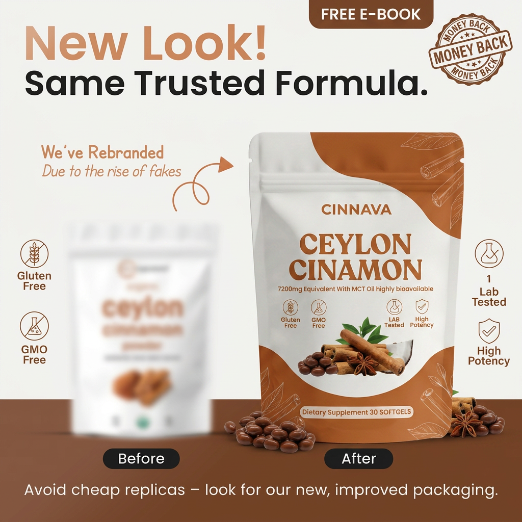 Ceylon Cinnamon 7200mg Equivalent with MCT Oil